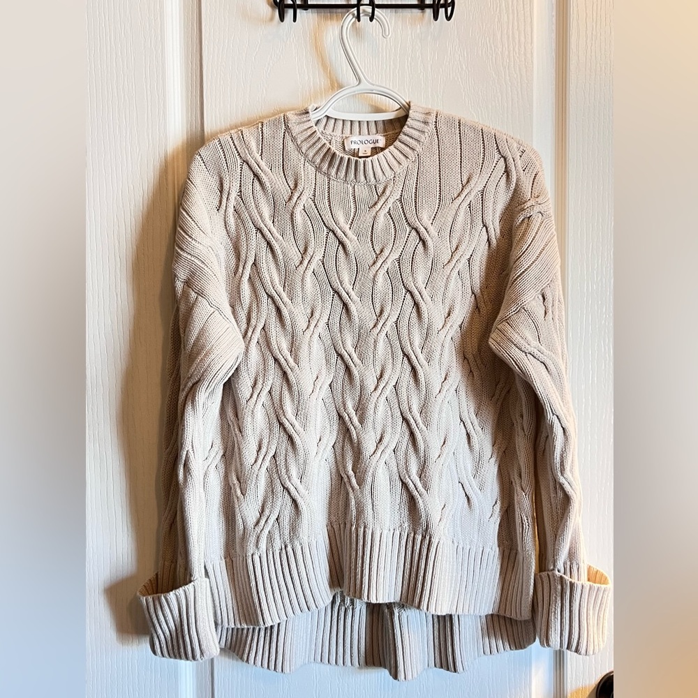 Prologue Ivory Sweater. Size Small